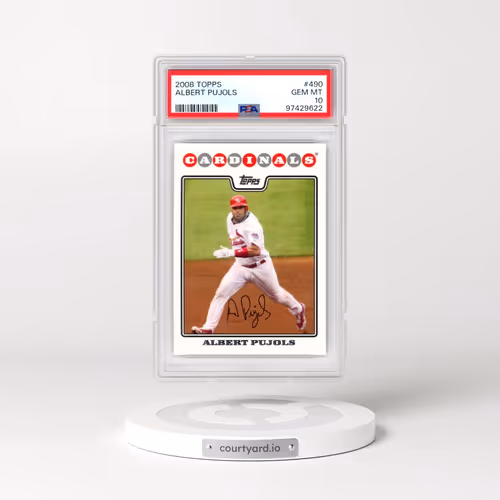 2008 Topps #490 Albert Pujols (PSA 10 GEM MINT)