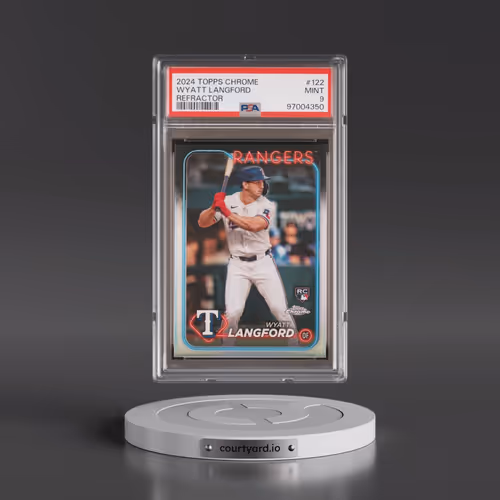 2024 Topps Chrome #122 Wyatt Langford - Refractor (PSA 9 MINT)