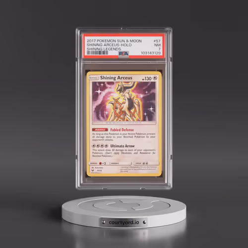 2017 Pokémon Sun & Moon Shining Legends #57 Shining Arceus - Holo Holo (PSA 7 NM)