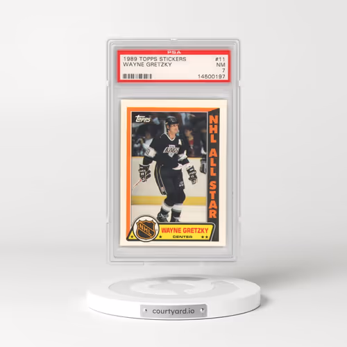 1989 Topps Stickers #11 Wayne Gretzky (PSA 7 NM)