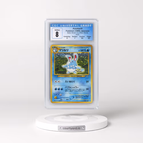 1999 Gold, Silver, to a New World Azumarill - Holo (CGC 8 NM-MT)