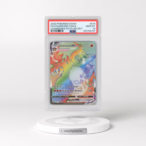 2020 Pokémon Sword & Shield Champion's Path #074 Charizard Vmax - Full Art Secret (PSA 10 GEM MINT)