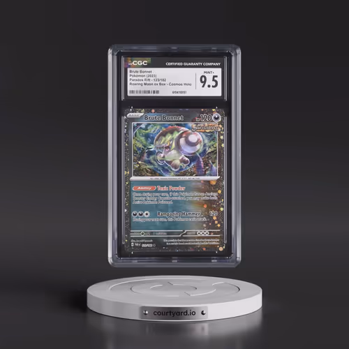 2023 Paradox Rift - PAR EN #123/182 Brute Bonnet - Roaring Moon ex Box Cosmos Holo (CGC 9.5 MINT+)