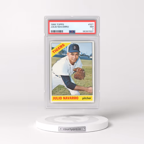 1966 Topps #527 Julio Navarro (PSA 7 NM)