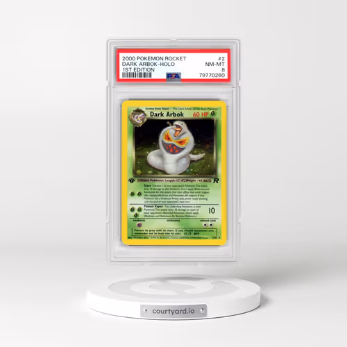 2000 Pokémon Rocket #2 Dark Arbok - 1st Edition Holo (PSA 8 NM-MT)