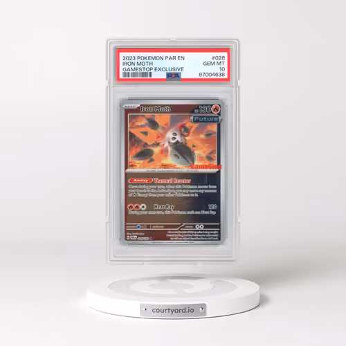 2023 Pokémon Par EN-Paradox Rift #028 Iron Moth - Gamestop Exclusive (PSA 10 GEM MINT)