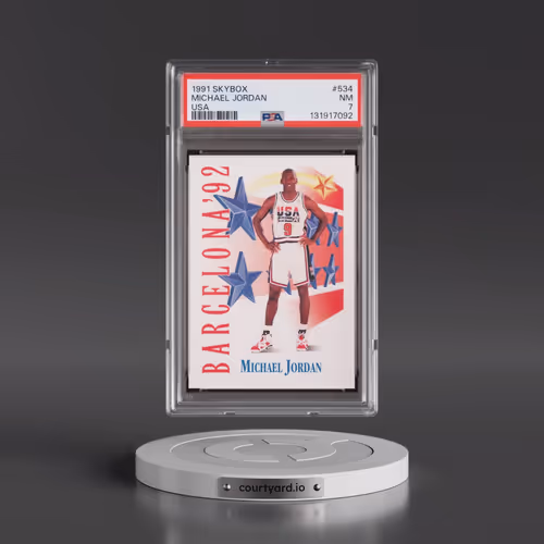 1991 Skybox #534 Michael Jordan - USA (PSA 7 NM)
