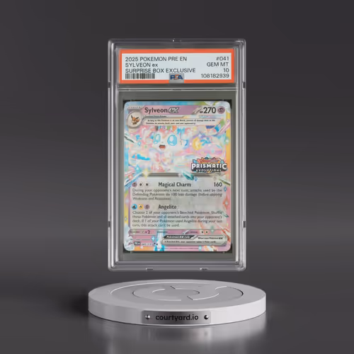 2025 Pokémon Pre EN-Prismatic Evolutions #041 Sylveon EX - Holo Surprise Box Exclusive (PSA 10 GEM M