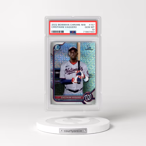 2022 Bowman Mega Box Chrome #157 Cristhian Vaquero (PSA 10 GEM MINT)