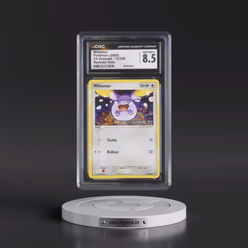 2005 EX Emerald #73/106 Whismur - Reverse Holo (CGC 8.5 NM-MT+)