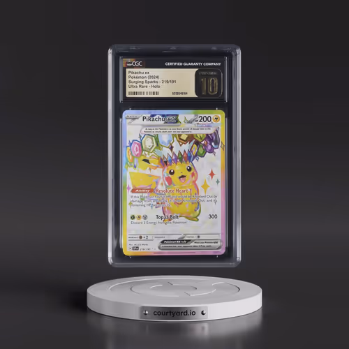 2024 Surging Sparks - SSP EN #219/191 Pikachu ex - Ultra Rare Holo (CGC 10 PRISTINE)