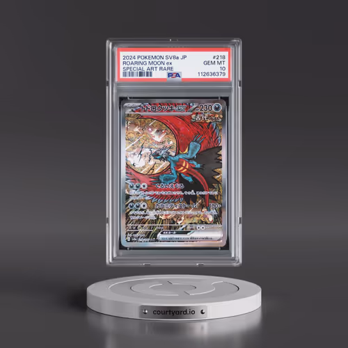 2024 Pokémon Sv8a-Terastal Fest EX #218 Roaring Moon EX - Holo Special Art Rare (PSA 10 GEM MINT)