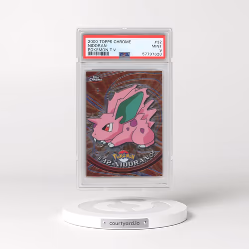 2000 Topps Chrome Pokémon T.V. #32 Nidoran (PSA 9 MINT)