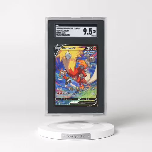 2022 Pokémon Silver Tempest #TG14 Blaziken V - Holo Ultra Rare Trainer Gallery (SGC 9.5 MINT+)