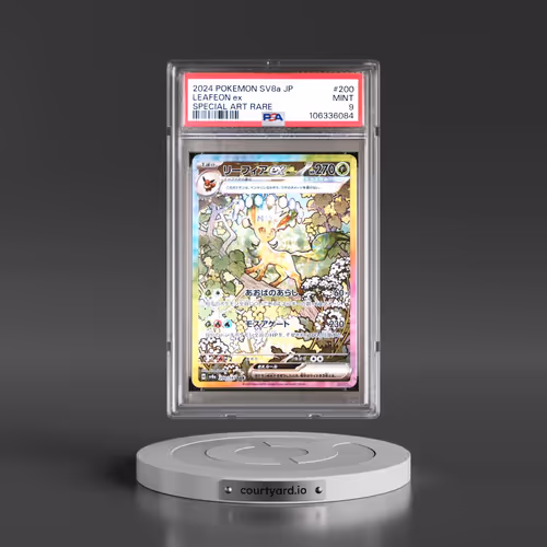 2024 Pokémon Sv8a-Terastal Fest EX #200 Leafeon EX - Holo Special Art Rare (PSA 9 MINT)