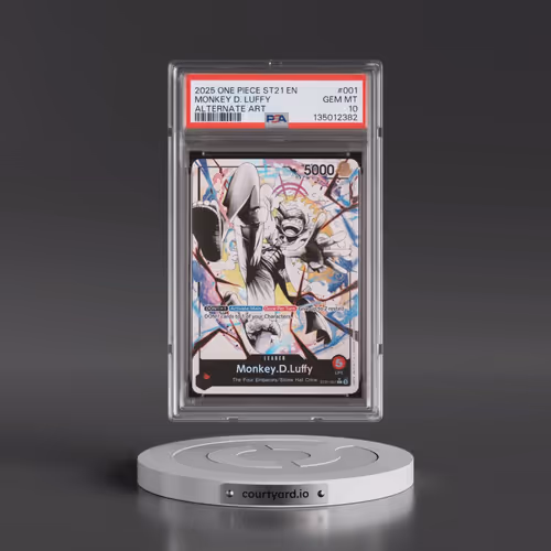 2025 One Piece Starter Deck ST21-EX Gear 5 #001 Monkey D. Luffy - Alternate Art (PSA 10 GEM MINT)