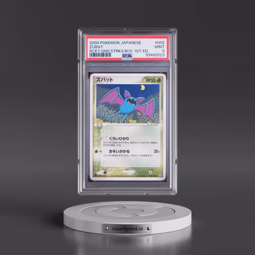 2004 Pokémon Rocket Gang Strikes Back #002 Zubat - 1st Edition (PSA 9 MINT)