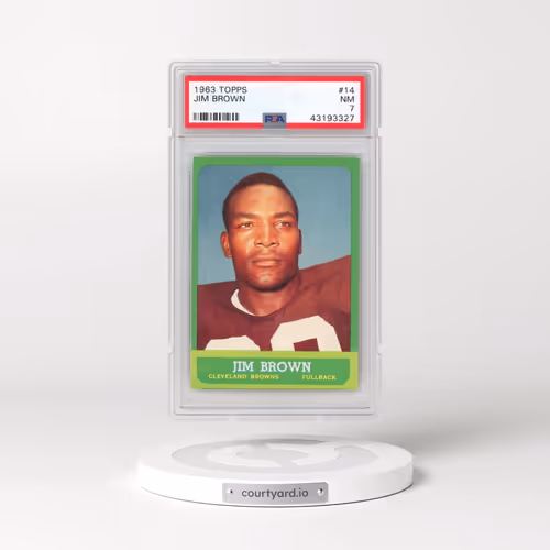1963 Topps #14 Jim Brown (PSA 7 NM)