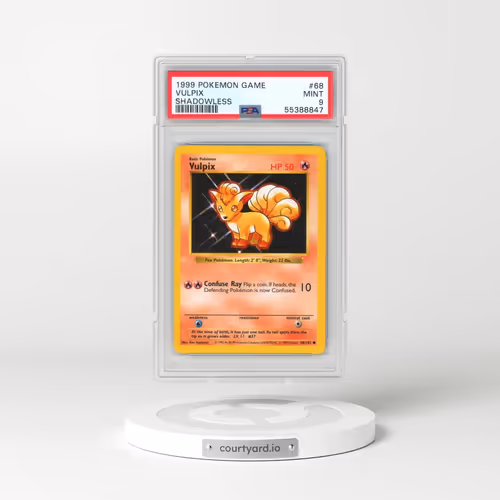 1999 Pokémon Game #68 Vulpix - Shadowless (PSA 9 MINT)