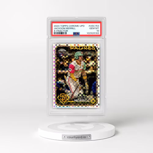 2024 Topps Chrome Update #USC153 Jackson Merrill - X-Fractor (PSA 10 GEM MINT)