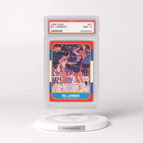 1986 Fleer #61 Bill Laimbeer (PSA 9 MINT)