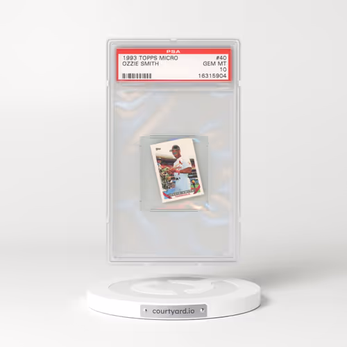 1993 Topps Micro #40 Ozzie Smith (PSA 10 GEM MINT)
