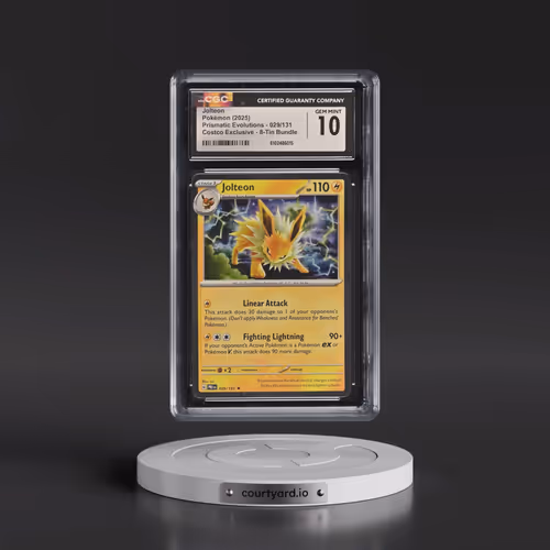 2024 Prismatic Evolutions - PRE EN #029/131 Jolteon - (Cosmos Holo) Costco Exclusive 8-Tin Bundle (C