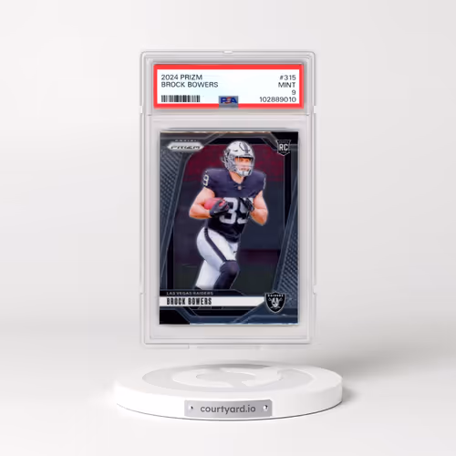 2024 Panini Prizm #315 Brock Bowers (PSA 9 MINT)
