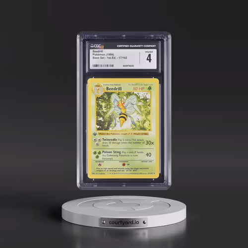 1999 Base Set #17/102 Beedrill - 1st Edition 1st Edition (CGC 4 VG-EX)