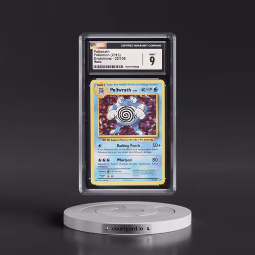 2016 Evolutions #25/108 Poliwrath - Holo (CGC 9 MINT)