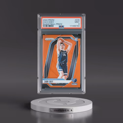 2024 Panini Prizm #249 Zach Edey - Basketball Prizm (PSA 9 MINT)