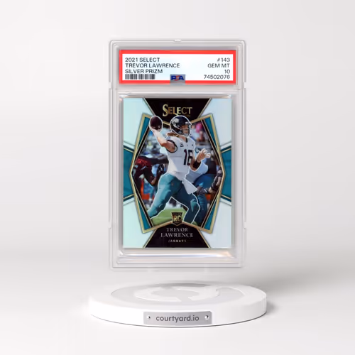 2021 Panini Select #143 Trevor Lawrence - Silver Prizm (PSA 10 GEM MINT)