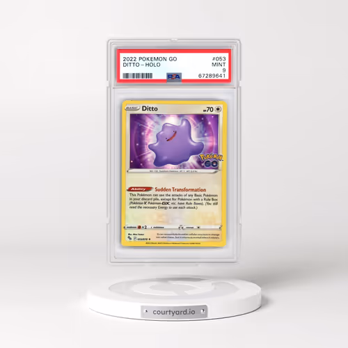 2022 Pokémon Go #053 Ditto - Holo (PSA 9 MINT)