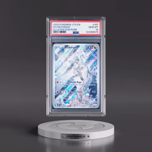 2025 Pokémon Jtg EN-Journey Together #167 N's Reshiram - Illustration Rare (PSA 10 GEM MINT)