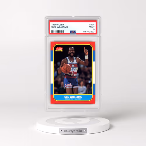 1986 Fleer #124 Gus Williams (PSA 9 MINT)