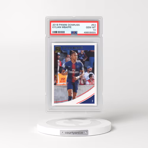 2018 Panini Donruss #53 Kylian Mbappe (PSA 10 GEM MINT)