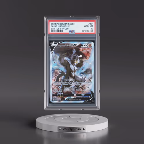 2021 Pokémon Sword & Shield Battle Styles #151 Single Strike Urshifu V - Holo Full Art (PSA 10 GEM M