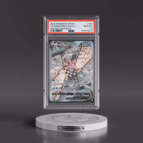 2022 Pokémon Sword & Shield Astral Radiance #167 Origin Forme Palkia V - Holo Full Art (PSA 10 GEM M