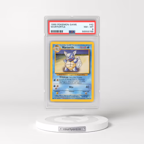 1999 Pokémon Game #42 Wartortle (PSA 8 NM-MT)