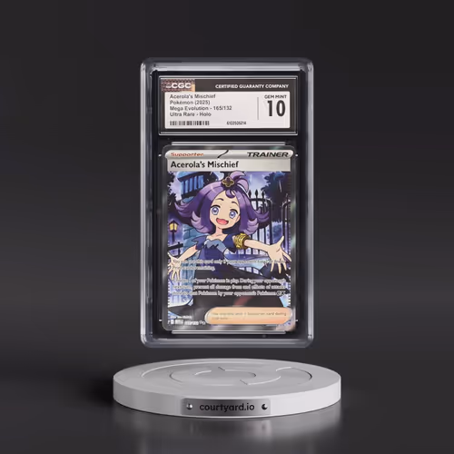 2025 Mega Evolution - MEG EN #165/132 Acerola's Mischief - Ultra Rare Holo (CGC 10 GEM MINT)