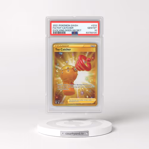 2021 Pokémon Sword & Shield Evolving Skies #233 Toy Catcher - Full Art Secret (PSA 10 GEM MINT)