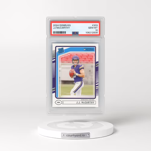 2024 Panini Donruss #303 JJ McCarthy (PSA 10 GEM MINT)