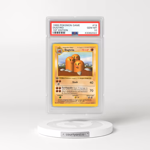 1999 Pokémon Game #19 Dugtrio - 1st Edition (PSA 10 GEM MINT)