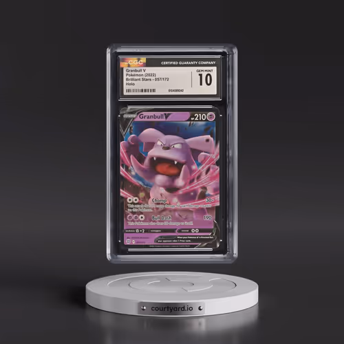 2022 Brilliant Stars #057/172 Granbull V - Holo (CGC 10 GEM MINT)