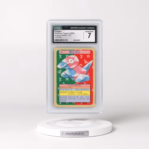 1997 (Only One Pokémon) Original Series #137 Porygon - (Blue Back) 1st Print (CGC 7 NM)