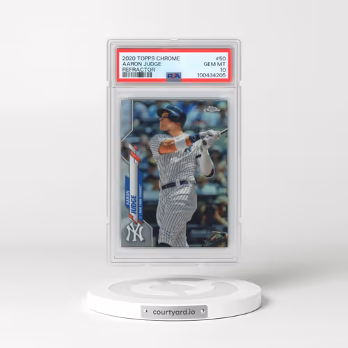 2020 Topps Chrome #50 Aaron Judge - Refractor (PSA 10 GEM MINT)