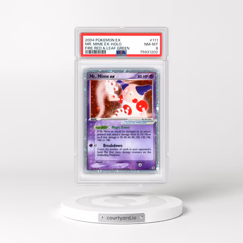 2004 EX Fire Red & Leaf Green #111 Mr. Mime ex - Holo (PSA 8 NM-MT)