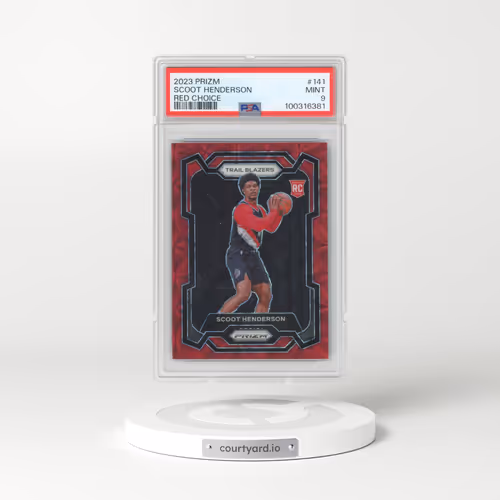 2023 Panini Prizm #141 Scoot Henderson - Red Choice (PSA 9 MINT)