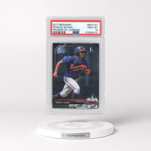 2017 Bowman Prospects #BCP127 Ronald Acuna - Chrome (PSA 10 GEM MINT)