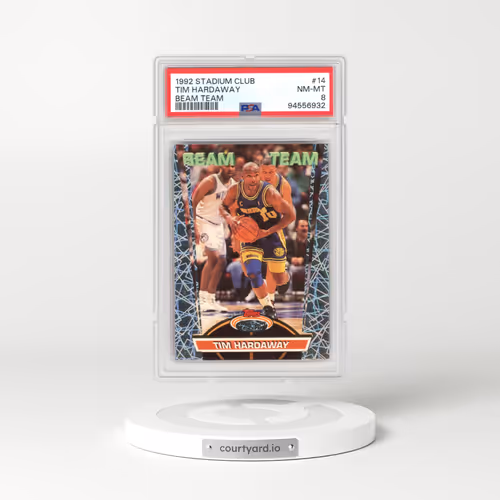 1992 Stadium Club Beam Team #14 Tim Hardaway (PSA 8 NM-MT)